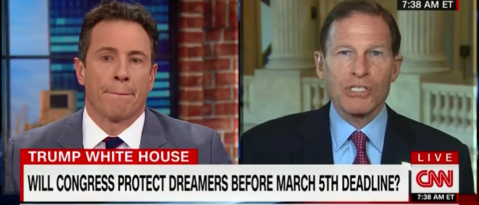 Dick Blumenthal Thinks Chain Migration is as American as apple pie 2-13-18
