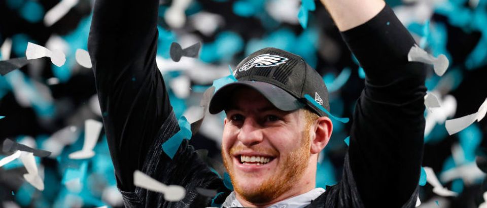 Carson Wentz Gives His Girlfriend A Ring A Day After Winning His