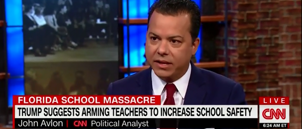 Jon Avlon Thinks It's To Expensive Too Arm Teachers To Protect Students - CNN New Day 2-22-18 (Screenshot/CNN)