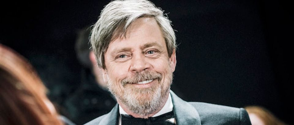Mark Hamill attends the European Premiere of Star Wars: The Last Jedi at the Royal Albert Hall on December 12, 2017 in London. (Photo by Gareth Cattermole/Getty Images for Disney)