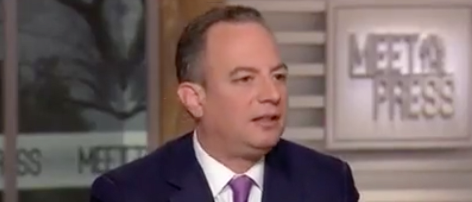 Former White House chief of staff Reince Priebus on "Meet the Press," Feb. 4, 2018. (Youtube screen grab)
