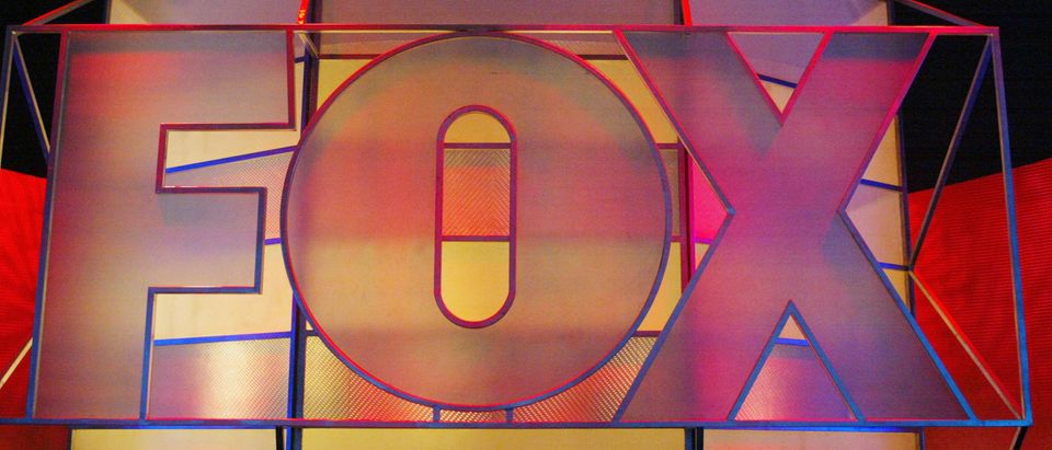 The Fox Network logo is displayed during the 2005 Television Critics Winter Press Tour at the Hilton Universal Hotel on January 17, 2005 in Universal City, California. (Photo by Frederick M. Brown/Getty Images)