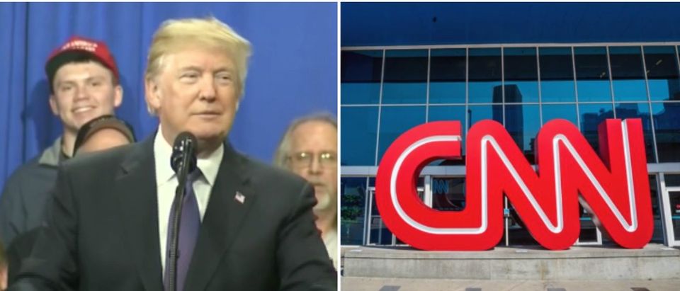Left: CSPAN screenshot Right: CNN logo shutterstock