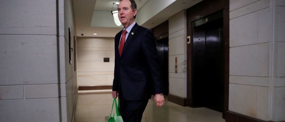Rep. Adam Schiff (D-CA) arrives for closed meeting of the House Intelligence Committee on Capitol Hill in Washington, U.S., January 16, 2018. REUTERS/Aaron P. Bernstein