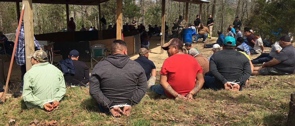 Immigration agents and sheriff's deputies broke up an illegal cockfighting ring in Arkansas over the weekend, arresting more than 100 people including several suspected illegal immigrants, federal officials announced Thursday. (Photo courtesy of Immigration and Customs Enforcement) | The Media's Census Question Narrative