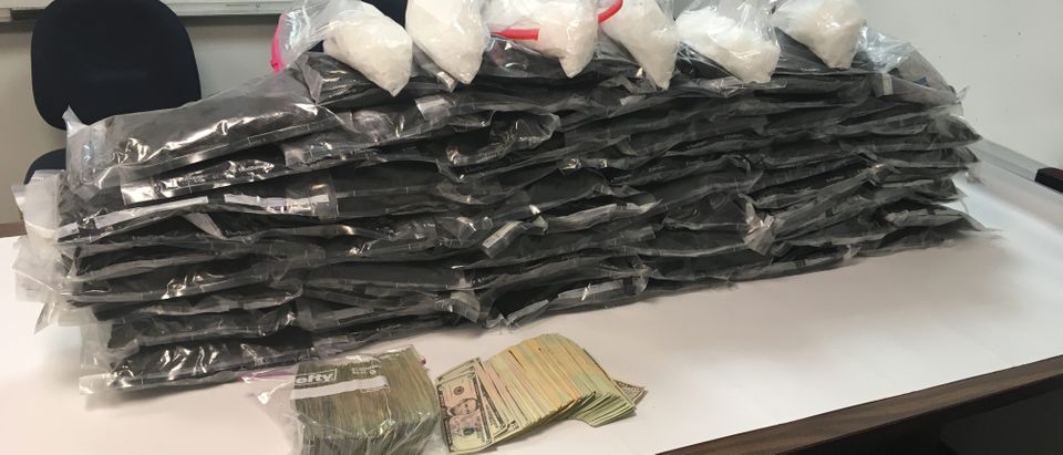 Douglas Interagency Narcotics team seized 74 pounds of methamphetamine on March 17, 2018. Photo courtesy of Douglas Interagency Narcotics Team | Oregon Illegal Aliens Busted For Meth