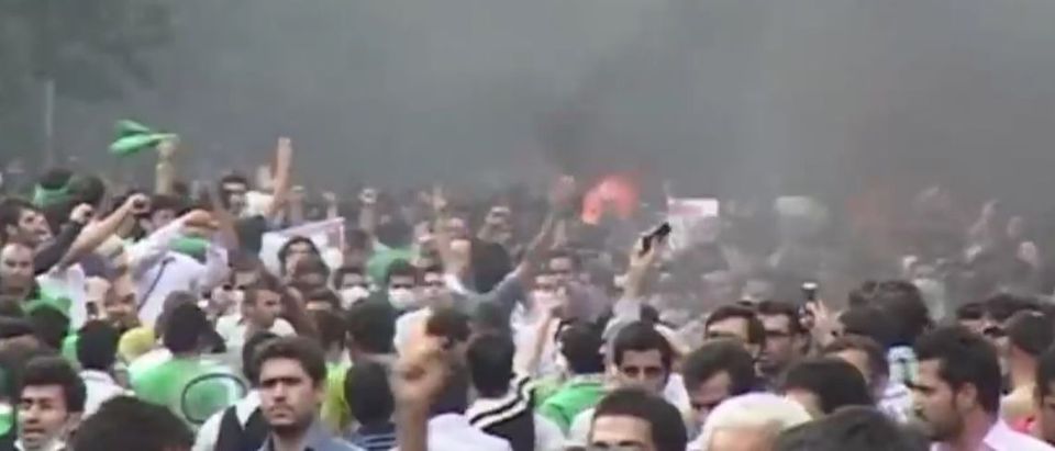 Iran protests YouTube screenshot/BBC Newsnight