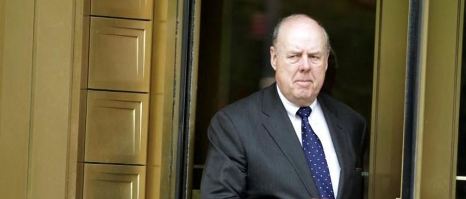 FILE PHOTO: Lawyer John Dowd exits Manhattan Federal Court in New York