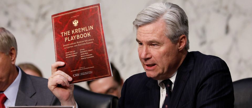 Sen. Sheldon Whitehouse (D-RI) asks a question as former acting Attorney General Sally Yates testifies about potential Russian interference in the presidential election before the Senate Judiciary Committee on Capitol Hill Washington, D.C., U.S. May 8, 2017. REUTERS/Aaron P. Bernstein | TPX IMAGES OF THE DAY