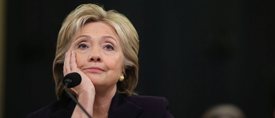 Democratic presidential candidate and former Secretary of State Hillary Clinton testifies before the House Select Committee on Benghazi October 22, 2015 on Capitol Hill in Washington, D.C. (Photo by Chip Somodevilla/Getty Images)