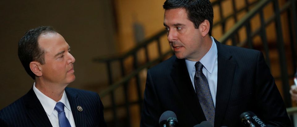 House Permanent Select Committee on Intelligence Chairman Rep. Devin Nunes, right, and Ranking Member Rep. Adam Schiff. (REUTERS/Aaron P. Bernstein)