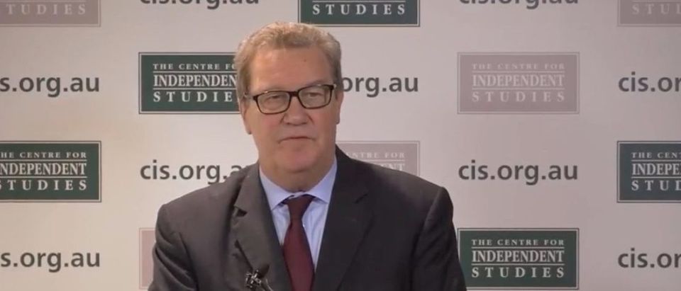 Alexander Downer, the former Australian High Commissioner to the United Kingdom. (YouTube screen capture/CISAus)