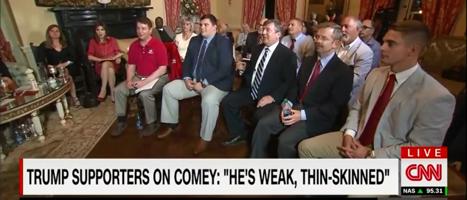 CNN Hosts Trump Supporters For Focus Group On Comey Interview - CNN Newsroom 4-17-18 (Screenshot/CNN)