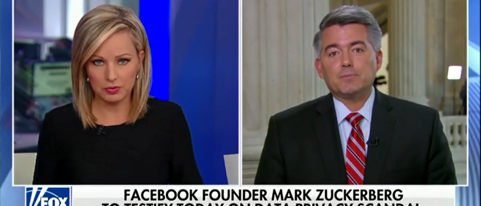 Cory Gardner Fears Zuckerberg Hearings Could Lead To Government Regulation Of The Internet - America's Newsroom 4-10-18