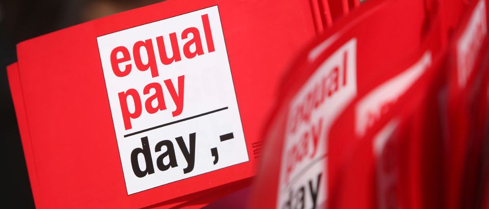 "Equal Pay Day" Protesters Demand Equal Pay For Women