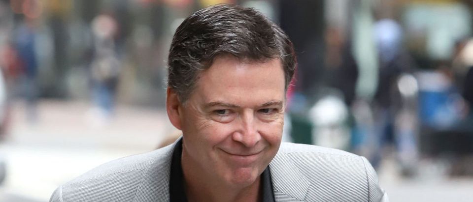 James Comey is seen on April 17, 2018, in New York City. (Photo: ShutterStock/ J Stone)