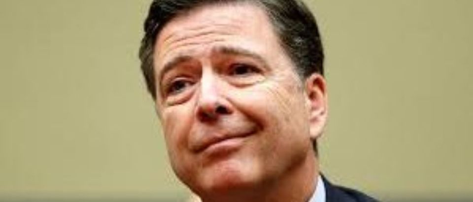 Former FBI Director James Comey made a glaringly false claim about the infamous Steele dossier in a recent interview with ABC News. (Gary Cameron/Reuters)
