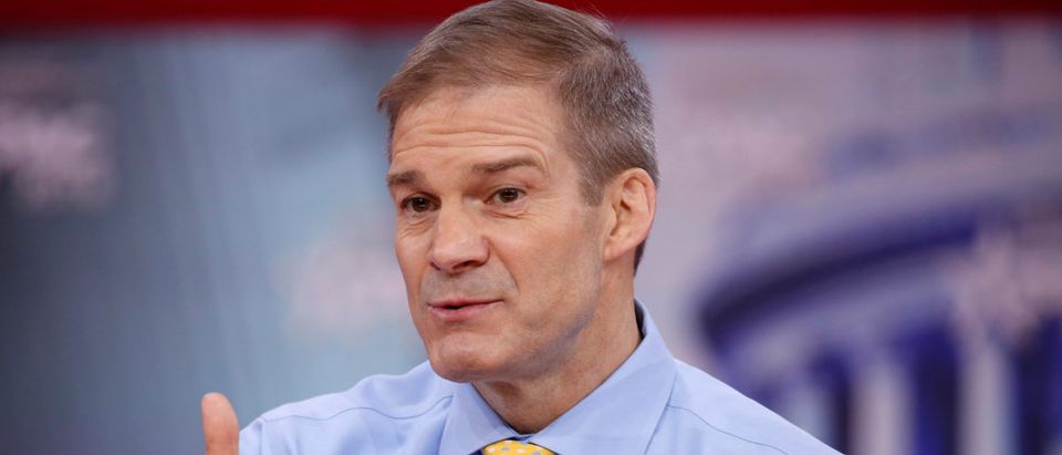 Rep. Jim Jordan (R-OH) speaks at the Conservative Political Action Conference (CPAC) at National Harbour, Maryland, U.S., February 23, 2018. REUTERS/Joshua Roberts