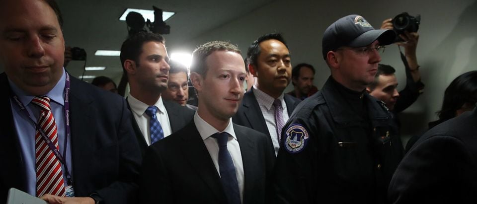 Facebook CEO Mark Zuckerberg Meets With Members Of Congress On Capitol Hill