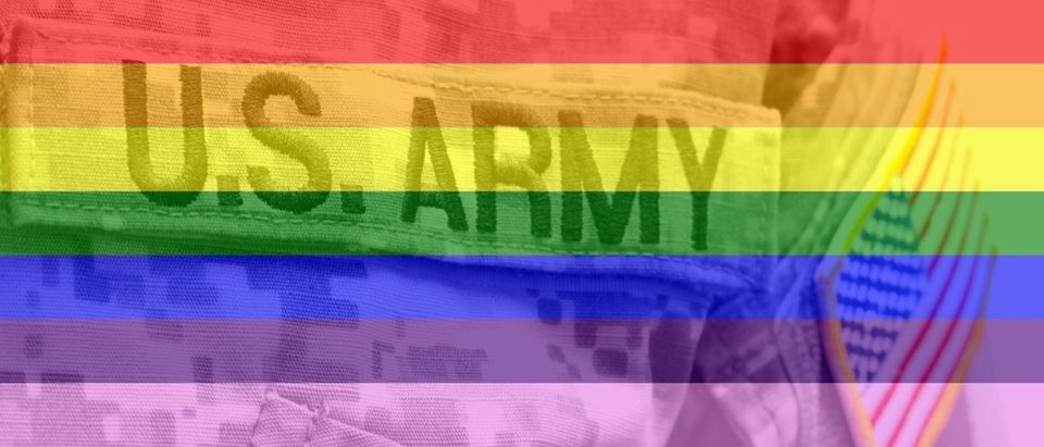 US Army Shutterstock/Niyazz. Rainbow effect added