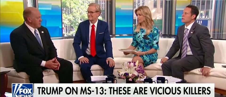 Acting ICE Director Tom Homan Defends Trump's 'Animals' Comment By Slamming MS-13 - Fox & Friends 5-24-18