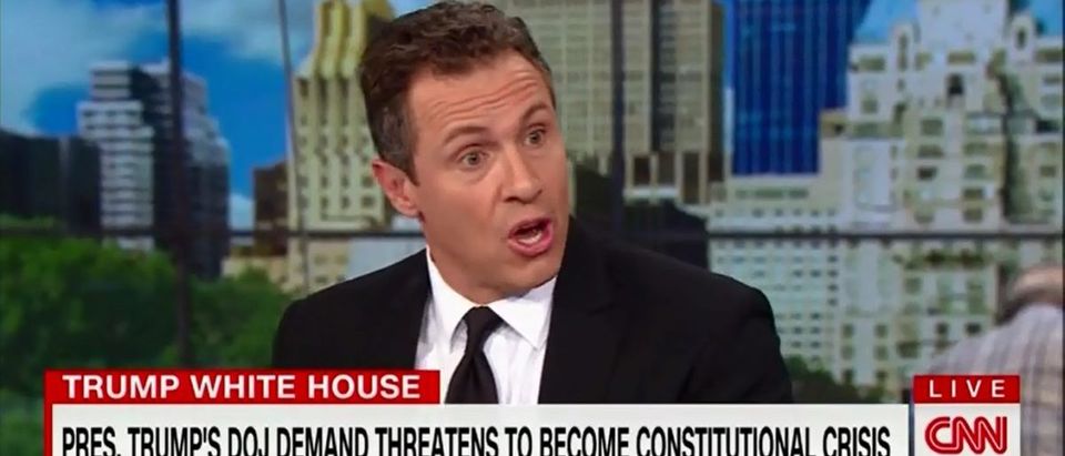 CNN's Chris Cuomo Asks If Trump Is 'Crossing The Line' By Investigating DOJ And FBI For Intel Abuses - New Day 5-22-18 (Screenshot/CNN)