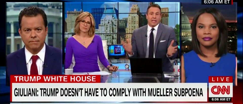 CNN's Chris Cuomo Thinks Bob Mueller Has To Meet A 'High Bar' To Bring Down Trump - New Day 5-7-18 (Screenshot/CNN)