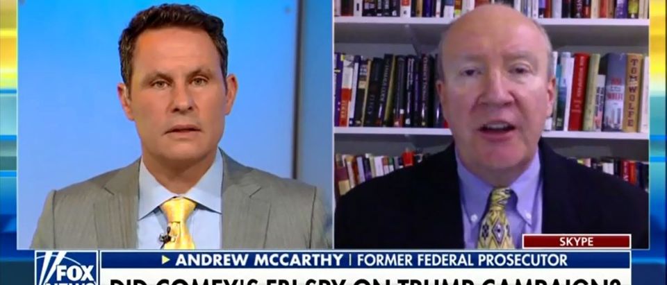 Former U.S. Attorney Andrew McCarthy Says Government Used Covert Powers To Investigate Trump Despite Having No Evidence Of A Crime - Fox & Friends 5-17-18