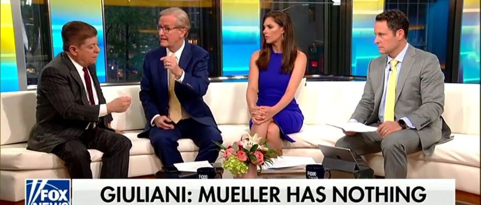 Fox News senior judicial analyst Judge Andrew Napolitano said he still thinks President Donald Trump could be indicted by special counsel Robert Mueller, on "Fox & Friends' Thursday, and urged his legal team to stop taunting the special counsel. (Photo: Screenshot/Fox News)