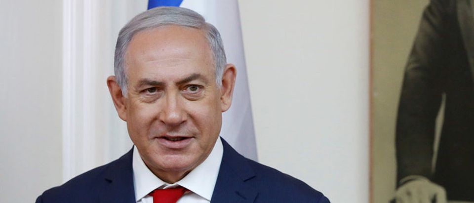 Israeli Prime Minister Benjamin Netanyahu is seen ahead of a meeting with Japan's Prime Minister Shinzo Abe, at the Prime Minister's office in Jerusalem May 2, 2018. Abir Sultan/Pool via Reuters | Netanyahu Pressures To End Iran Deal