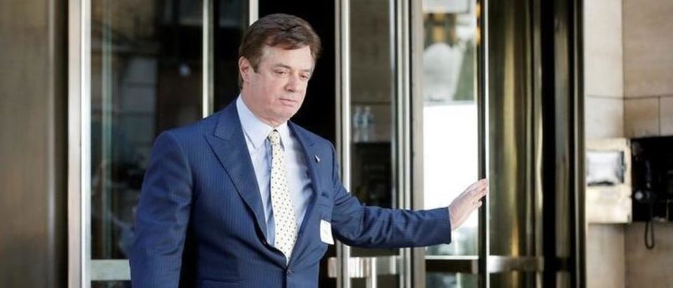 Paul Manafort, senior advisor to Republican U.S. presidential candidate Donald Trump, exits following a meeting of Donald Trump's national finance team in New York