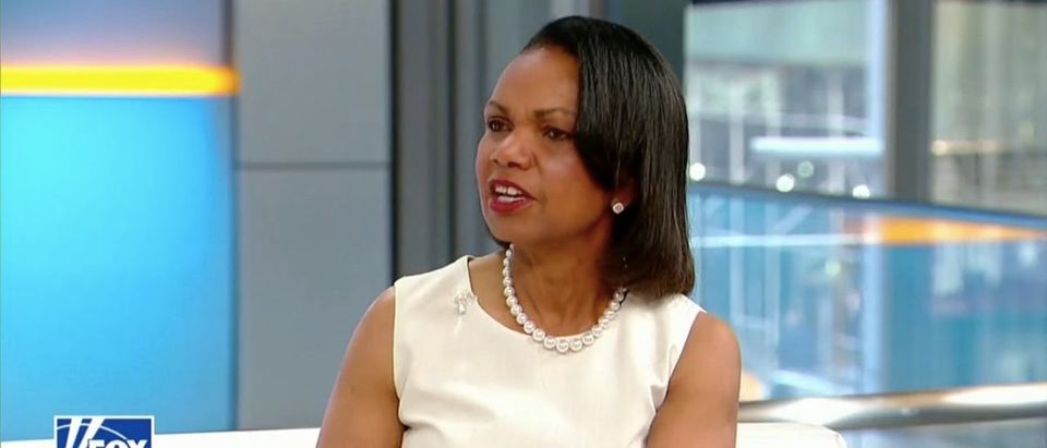 Screen Shot Condi Rice (Fox News: May 1, 2018)