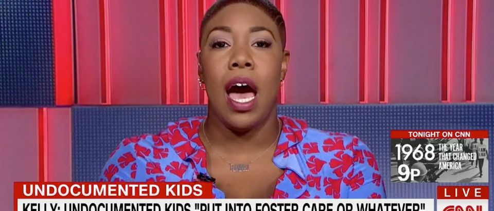 Symone Sanders brings up slavery in discussion about immigration policy. CNN screenshot
