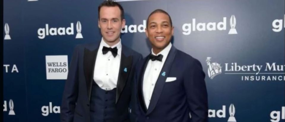 Don Lemon and Tim Malone at the 28th Annual GLAAD Media Awards in 2017. (Credit: Youtube/Screenshot/Tan Nguyen)
