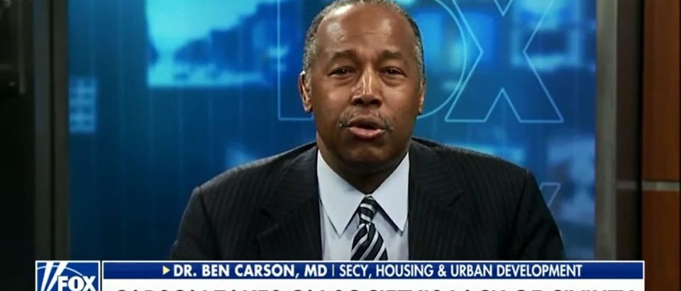 Dr. Ben Carson Calls On Struggling Communities To Reject Division And Racial Manipulation - Fox & Friends 6-7-18 (Screenshot/Fox News)