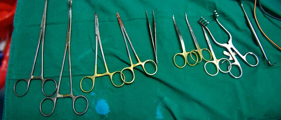 This photo taken on May 11, 2017 in Nairobi shows surgical instruments used in the process of clitoral restorative surgery. US based NGO Clitoraid, has launched its first humanitarian mission in Kenya, offering clitoral restorative surgery to 40 victims of female genital mutilation (FGM). According to a 2013 UNICEF report, as many as a quarter of all Kenyan women are victims of FGM. FGM is a life-threatening procedure that involves the partial or total removal of a woman's external genitalia. It has been banned in Kenya since 2011 but it still takes place in some tribal areas which refuse to omit it from cultural and traditional practices. / AFP PHOTO / CARL DE SOUZA (Photo credit should read CARL DE SOUZA/AFP/Getty Images)
