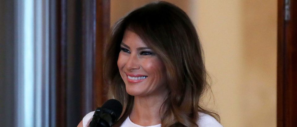 First Lady Melania Trump Speaks At The Governor Spouses Luncheon