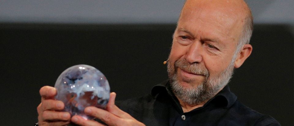 Climate change scientist Dr. James Hansen is honored during "Defiance!" at Massachusetts Institute of Technology in Cambridge