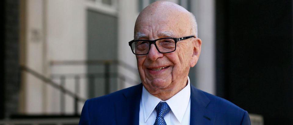 Media mogul Rupert Murdoch leaves his home in London, Britain March 4, 2016. Murdoch wed former supermodel Jerry Hall in a low-key ceremony in central London on Friday, the fourth marriage for the media mogul. (REUTERS/Stefan Wermuth)