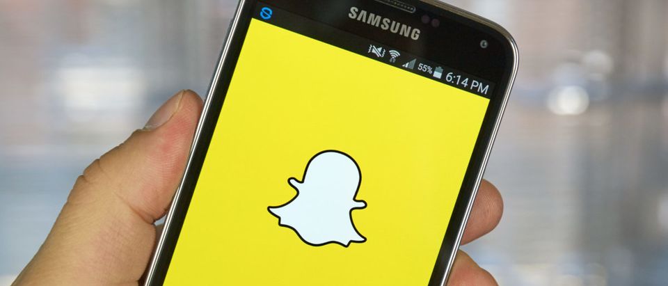 Snapchat application on android smartphone. (Image: Shutterstock.com)