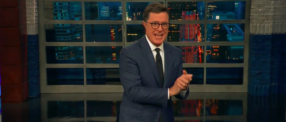 Stephen Colbert rips Sarah Sanders over restaurant incident during the Monday, June 25, 2018 show of the "Late Show" on CBS. (Photo: Screenshot/CBS)