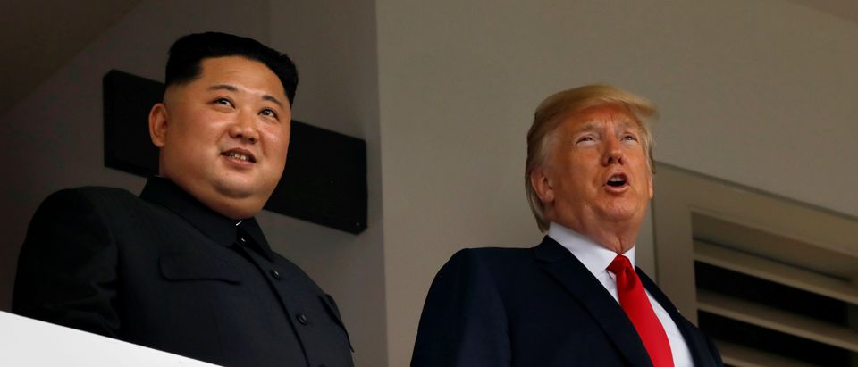 U.S. President Donald Trump and North Korea's leader Kim Jong Un hold a summit at the Capella Hotel on the resort island of Sentosa, Singapore
