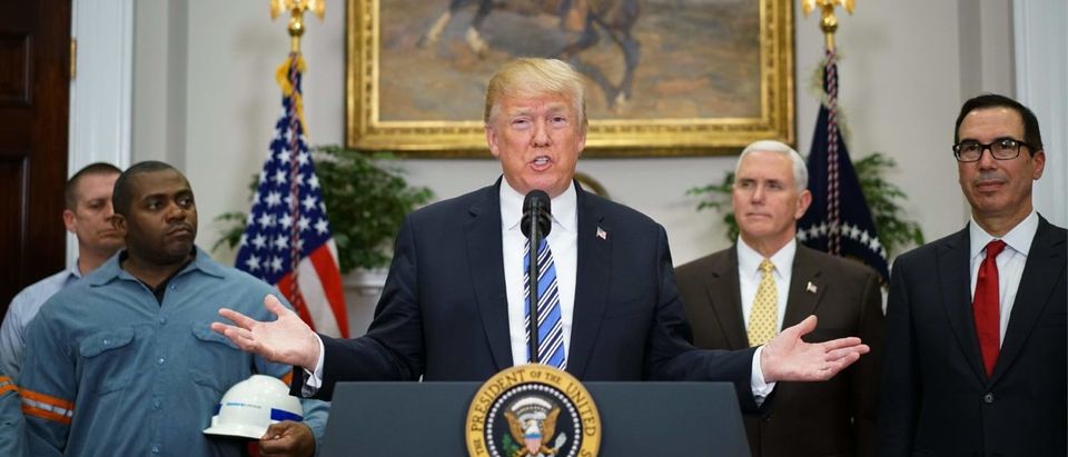 Trump on Thursday declared the American steel and aluminum industries had been "ravaged by aggressive foreign trade practices" as he signed off on contentious trade tariffs. "It's really an assault on our country," he continued. "I've been talking about this a long time, a lot longer than my political career."