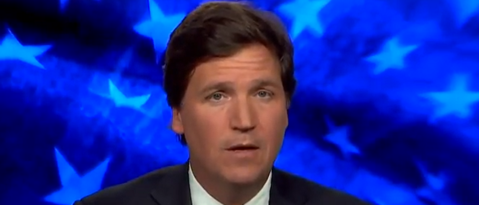 Tucker Carlson discusses the goal of immigration without limit (Fox News screengrab)