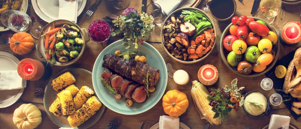 Thanksgiving Celebration Traditional Dinner Setting Food Concept (Shutterstock 678491803)