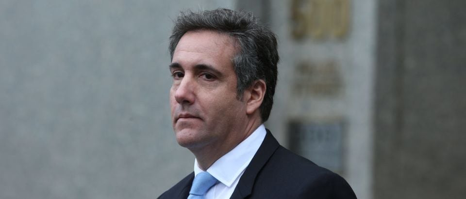 Donald Trump's personal attorney, Michael Cohen & adult film star, Stormy Daniels appeared in federal court in Lower Manhattan. Michael Cohen leaves court after hearing - ShutterStock A Katz
