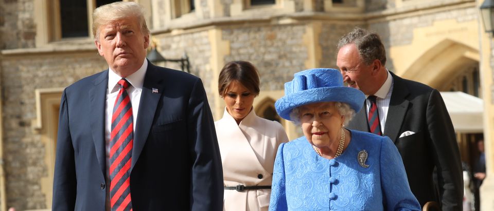 The President Of The United States And Mrs Trump Meet HM Queen