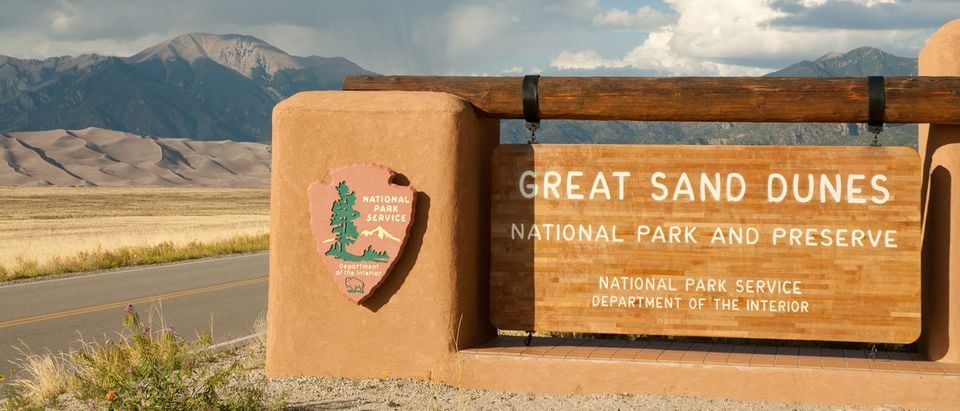 The entrance to Great Sand Dunes National Park.