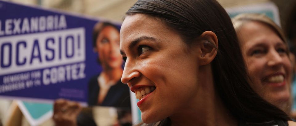 Facebook is among the sponsors for a far-left conference that will feature Democratic socialist candidate Alexandria Ocasio-Cortez as a keynote speaker.(Photo by Spencer Platt/Getty Images)