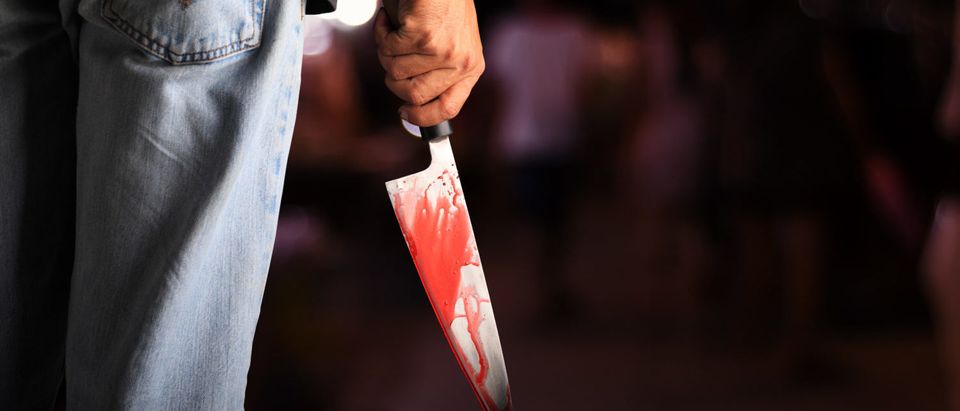 Satanic Killer With Knife (Shutterstock/ Thirdparty)